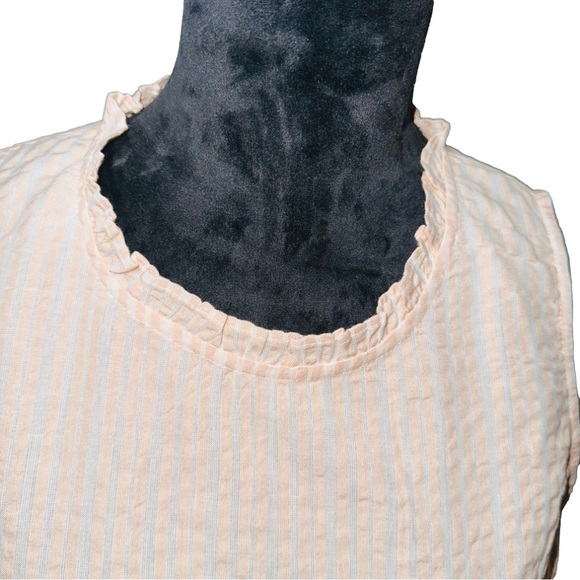 Universal Thread Striped Seersucker Peplum Cotton Tank - NWT - Picture 10 of 11